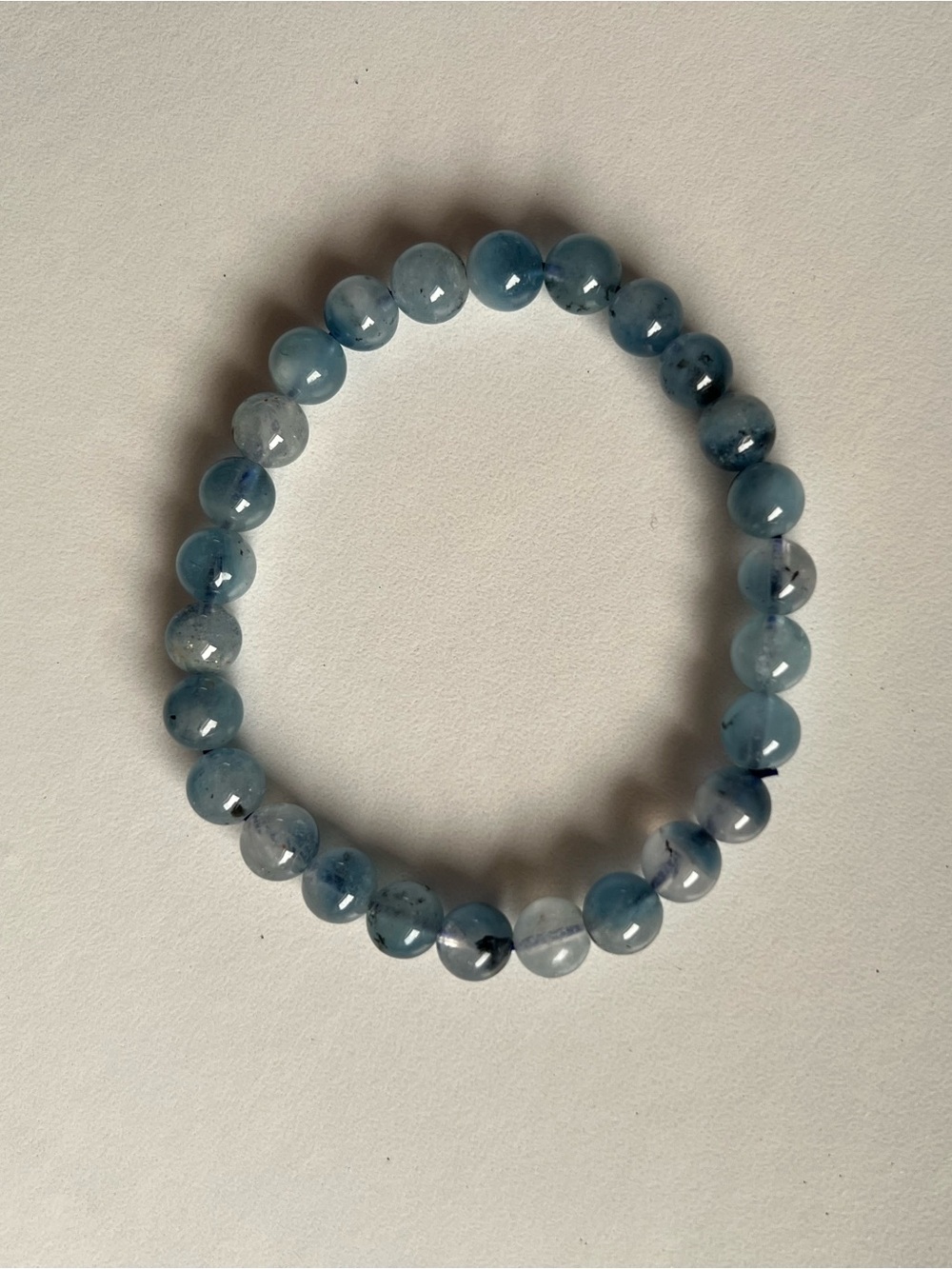 RARE BLUE ICE GLACIERITE ENERGY BRACELET
